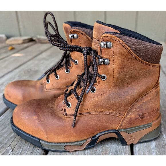 Rocky Aztec Women's 8 Composite Toe Waterproof Lace-up Work Boot 6” RKK0138 - Picture 2 of 11